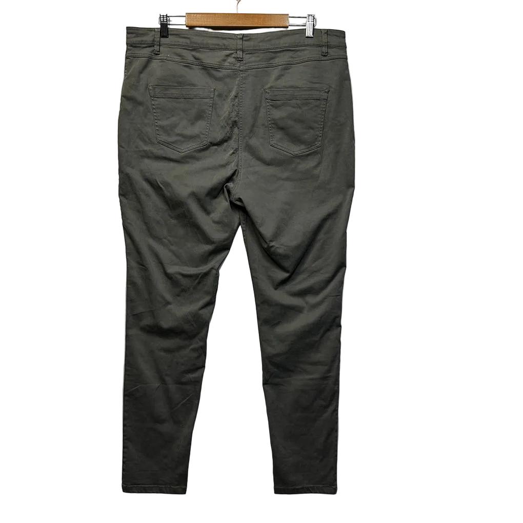 Sussan Khaki Cotton Pants - Size 18