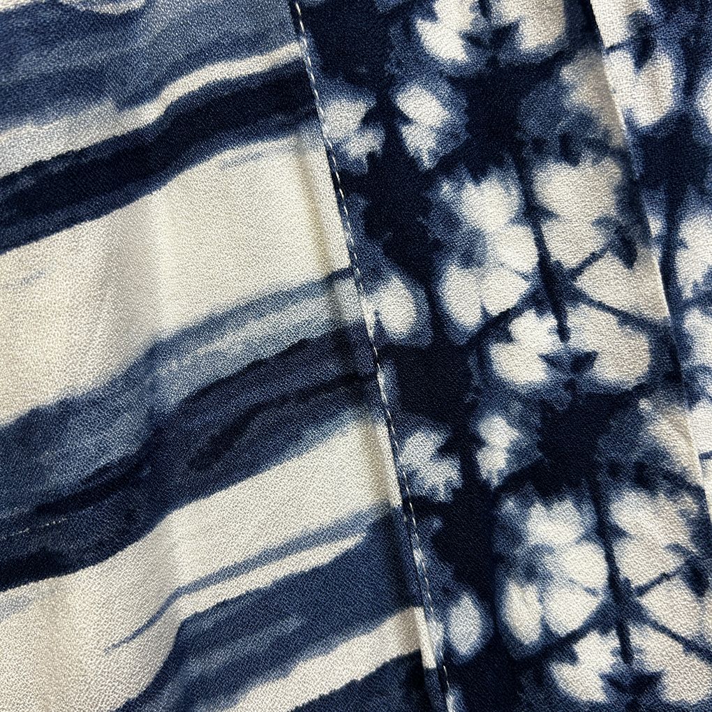 Katies Navy White Print Kimono - Size 20