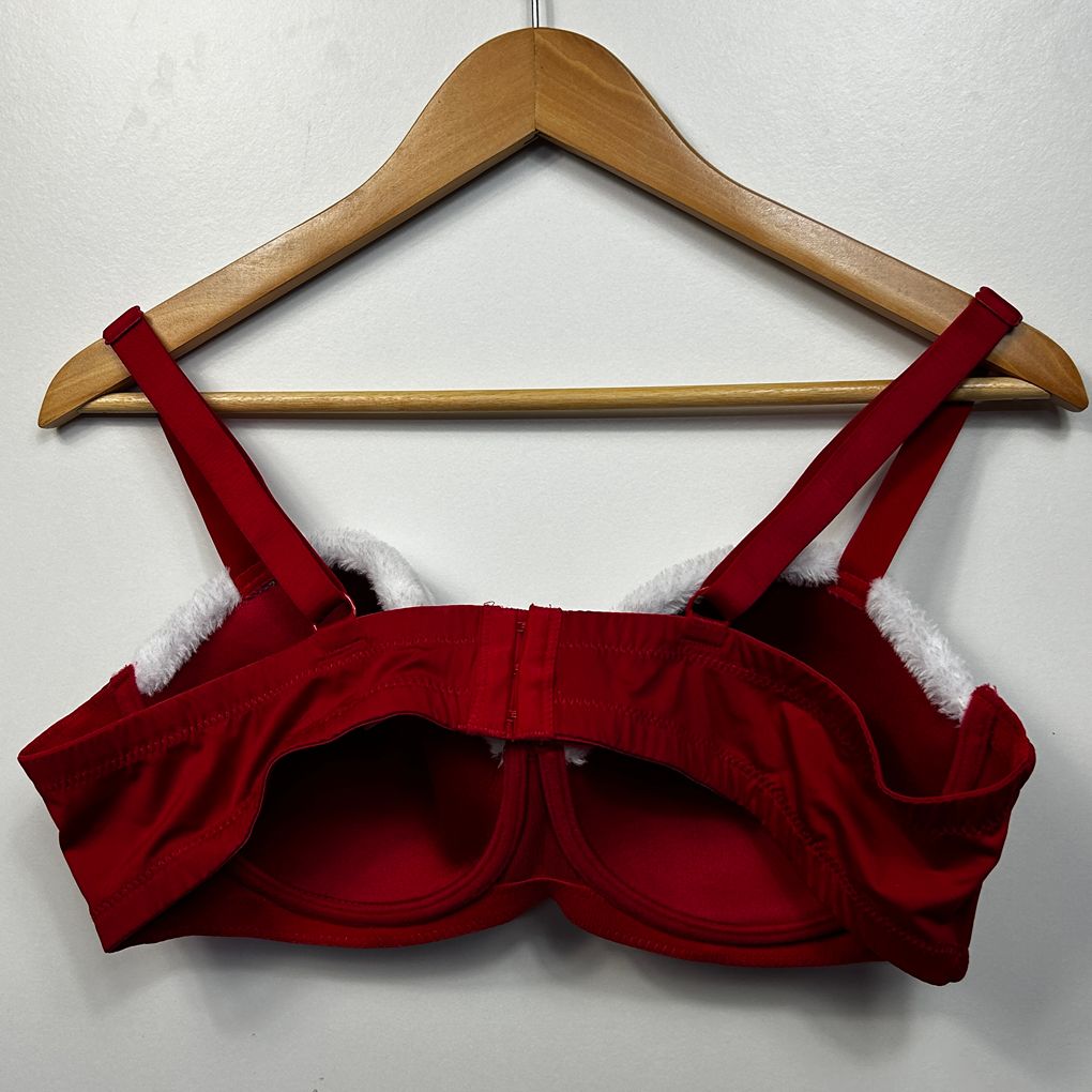 Edited Red Plus Size Christmas Lingerie Set - Size 18C