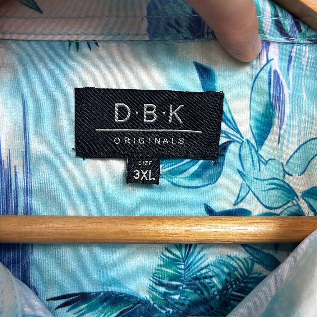 DBK Originals Blue Hawaiian Mens Shirt - Size 3XL