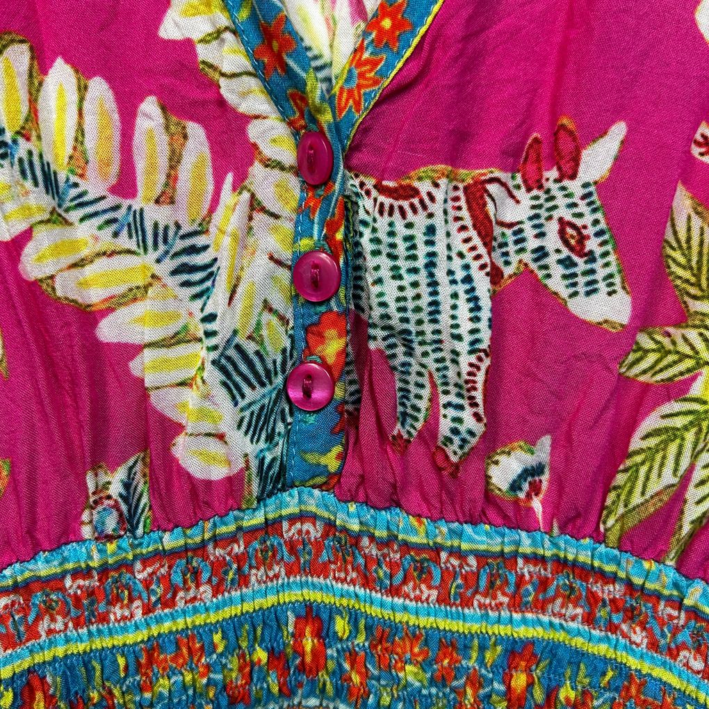 Lulasoul Pink Floral Dress - One Size