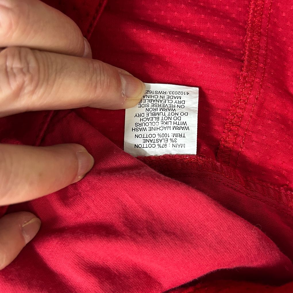 Regatta Red Cotton Pants - Size 20