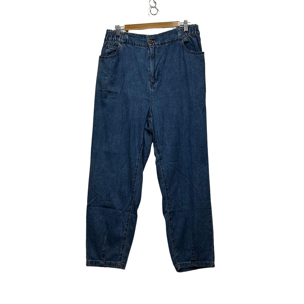 Anko Blue Tapered Extra High Rise Jeans - Size 16