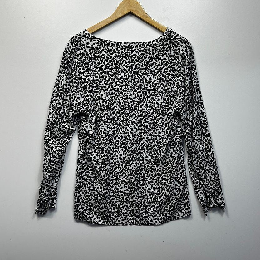 Portmans Black and White Top - Size 14