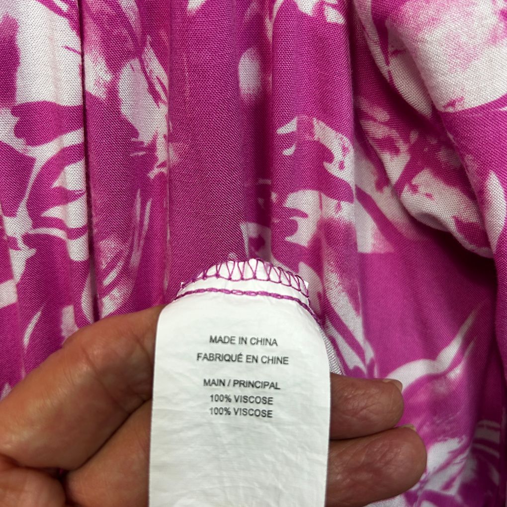 Katies Pink Floral Dress - Size 20