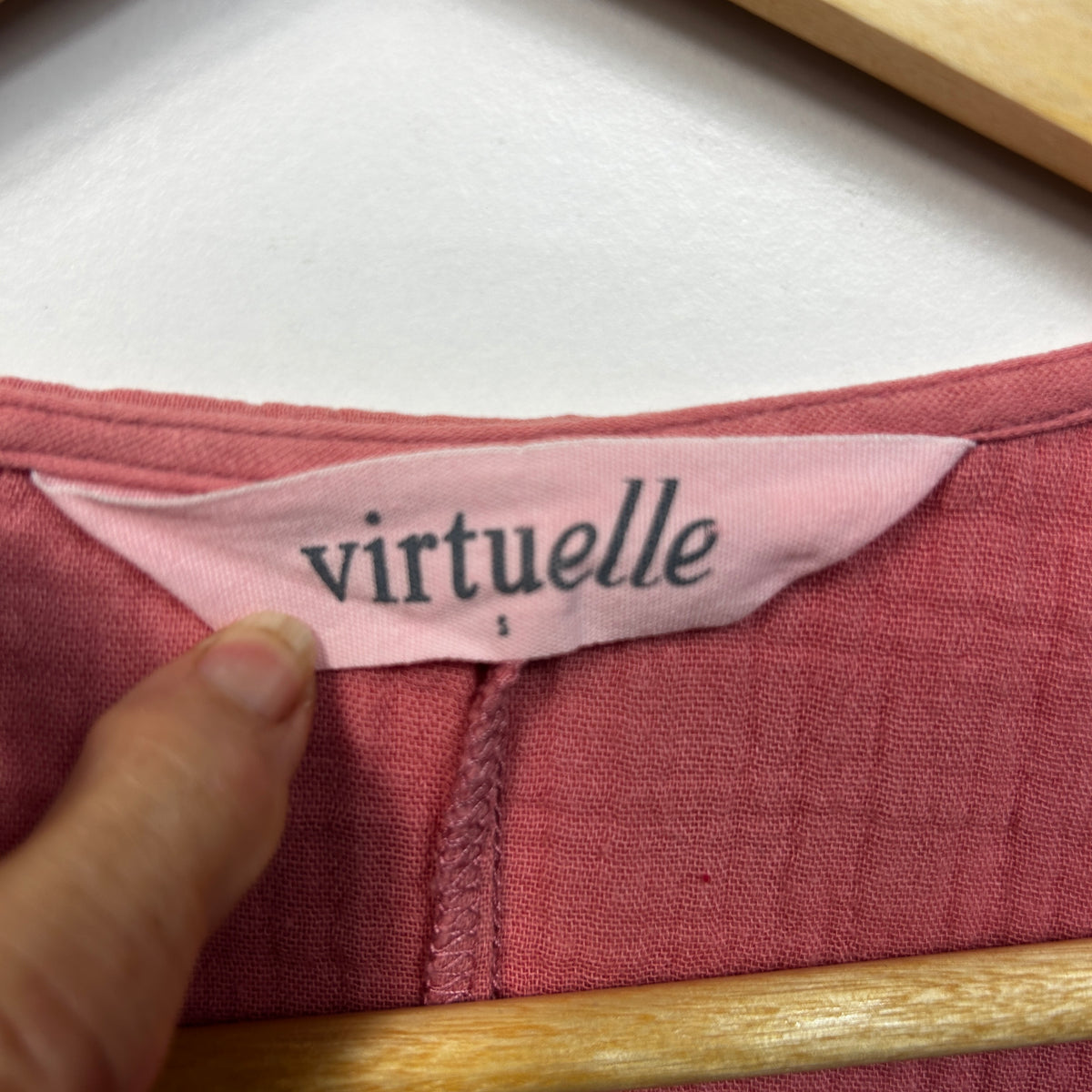 Virtuelle Pink Plus Size Cotton Top - Size S/16