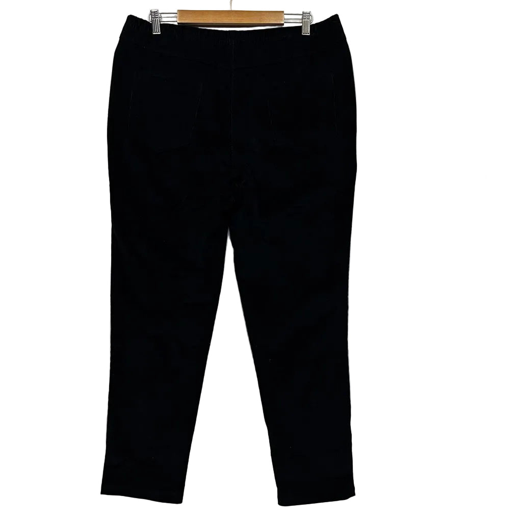 Orientique Black Corduroy Pants - Size 16