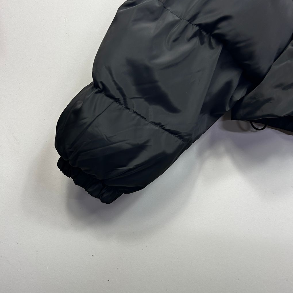 Dissh Black Puffer Cropped Jacket - Size 14