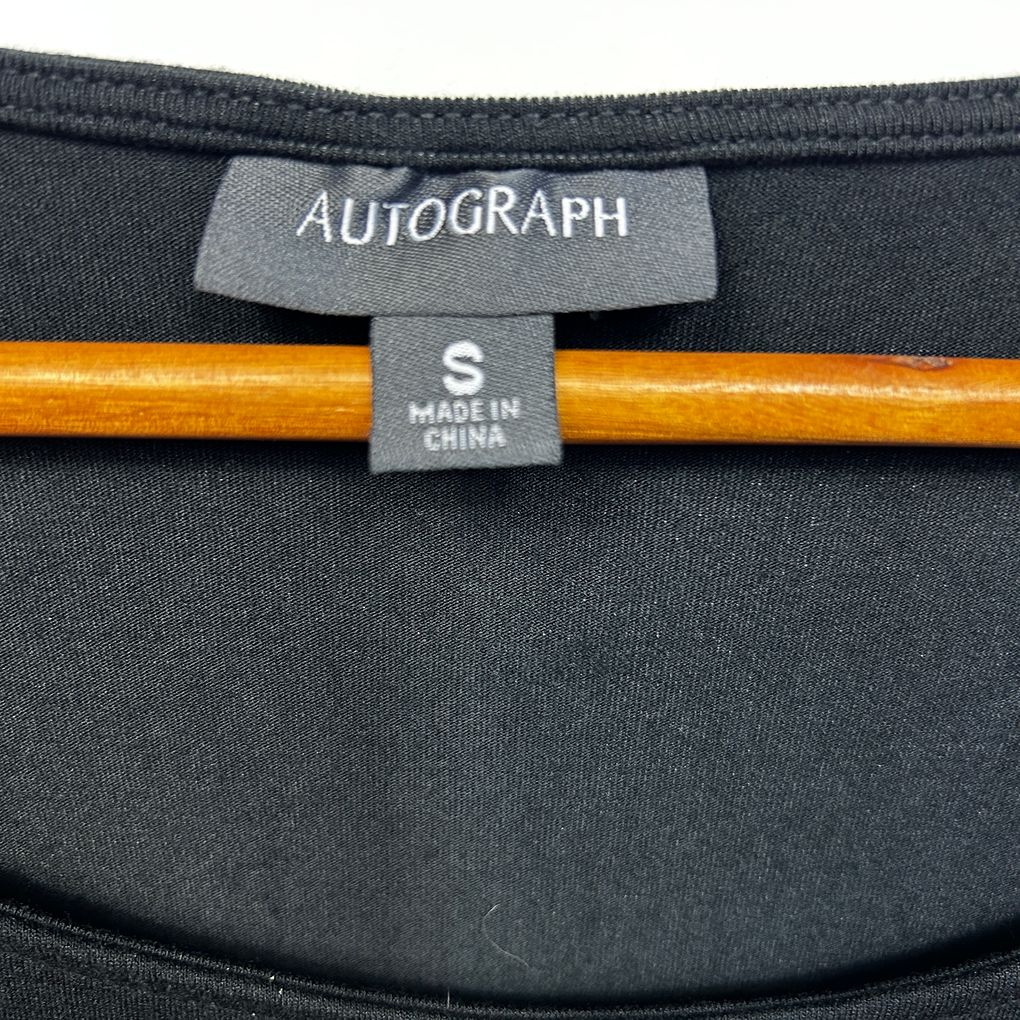 Autograph Black Long Sleeve Top - Size 16/S