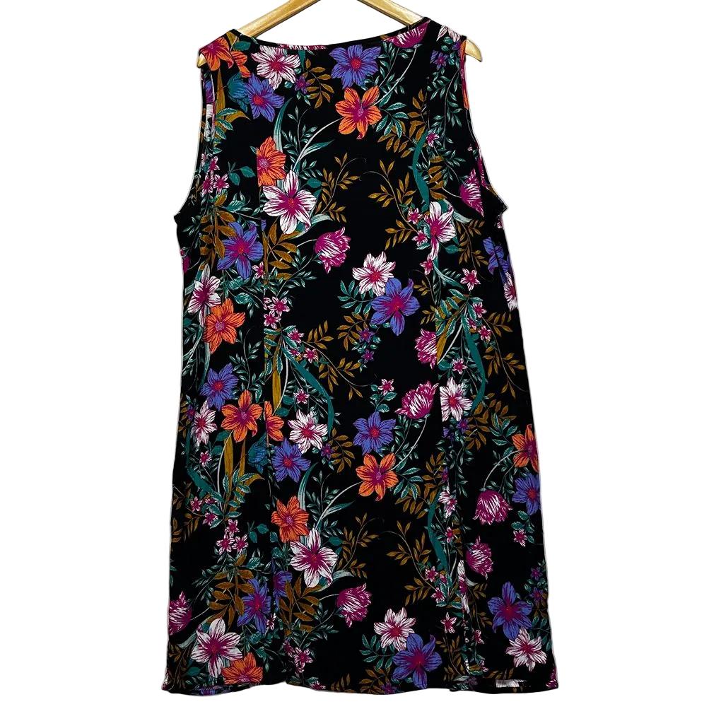 Millers Black Floral Dress - Size 22