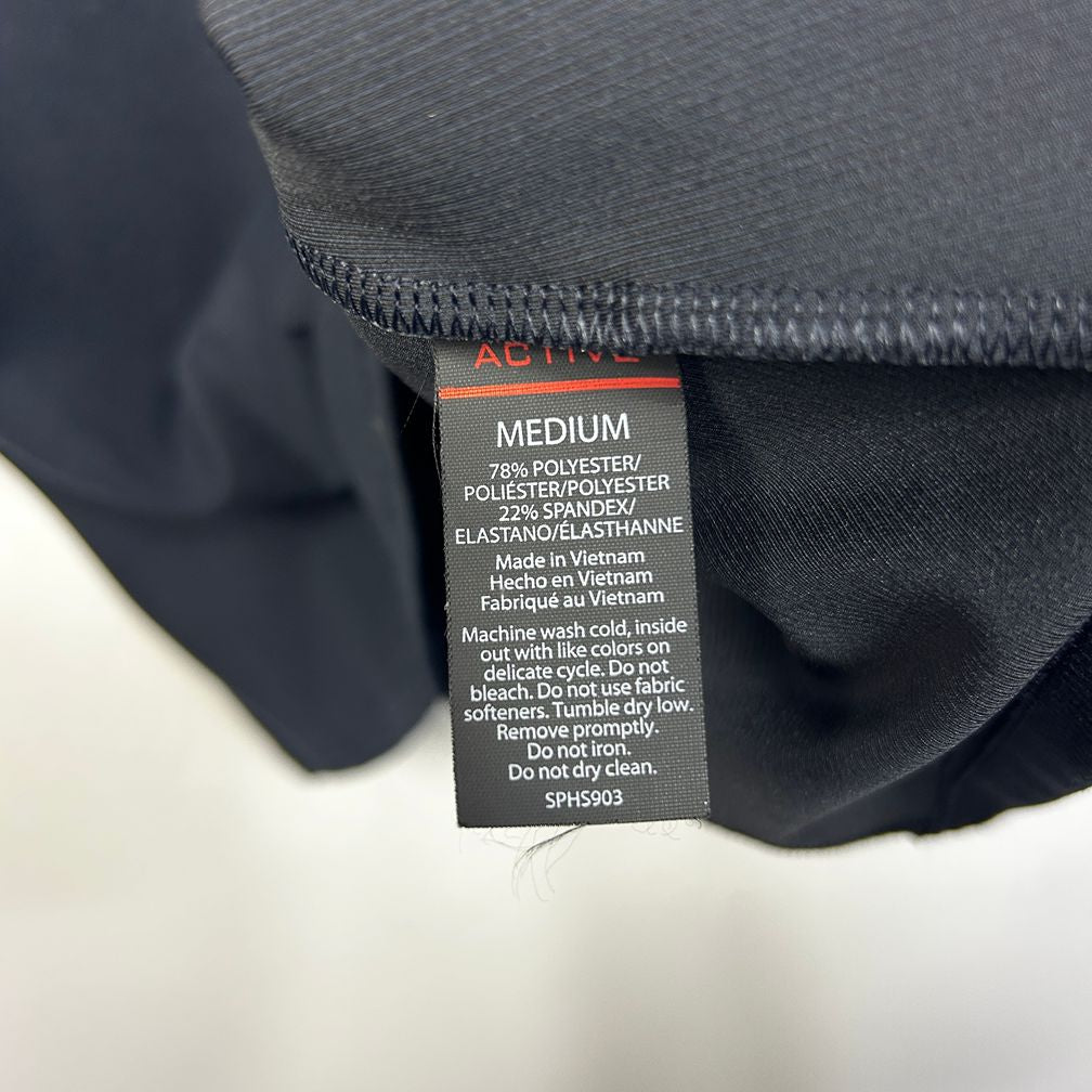 Spyder Active Black Long Sleeve Top - Size M /12