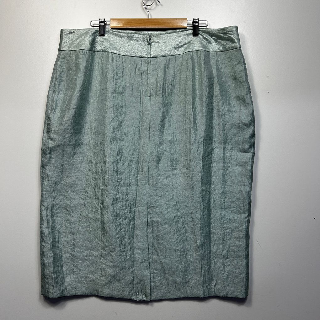 Vintage Millers Mint Green Plus Size Evening Skirt - Size 22