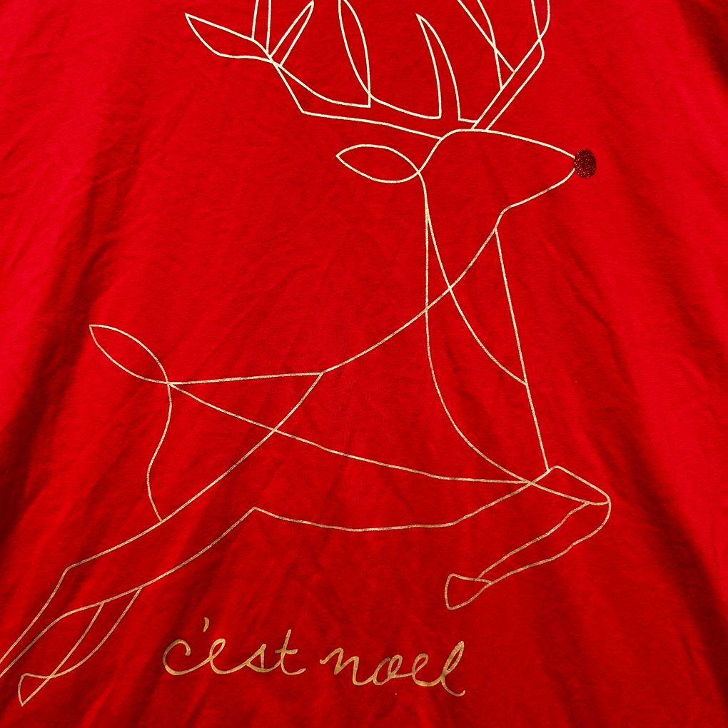 Anko Red Plus Size Christmas Cotton Tee - Size 24