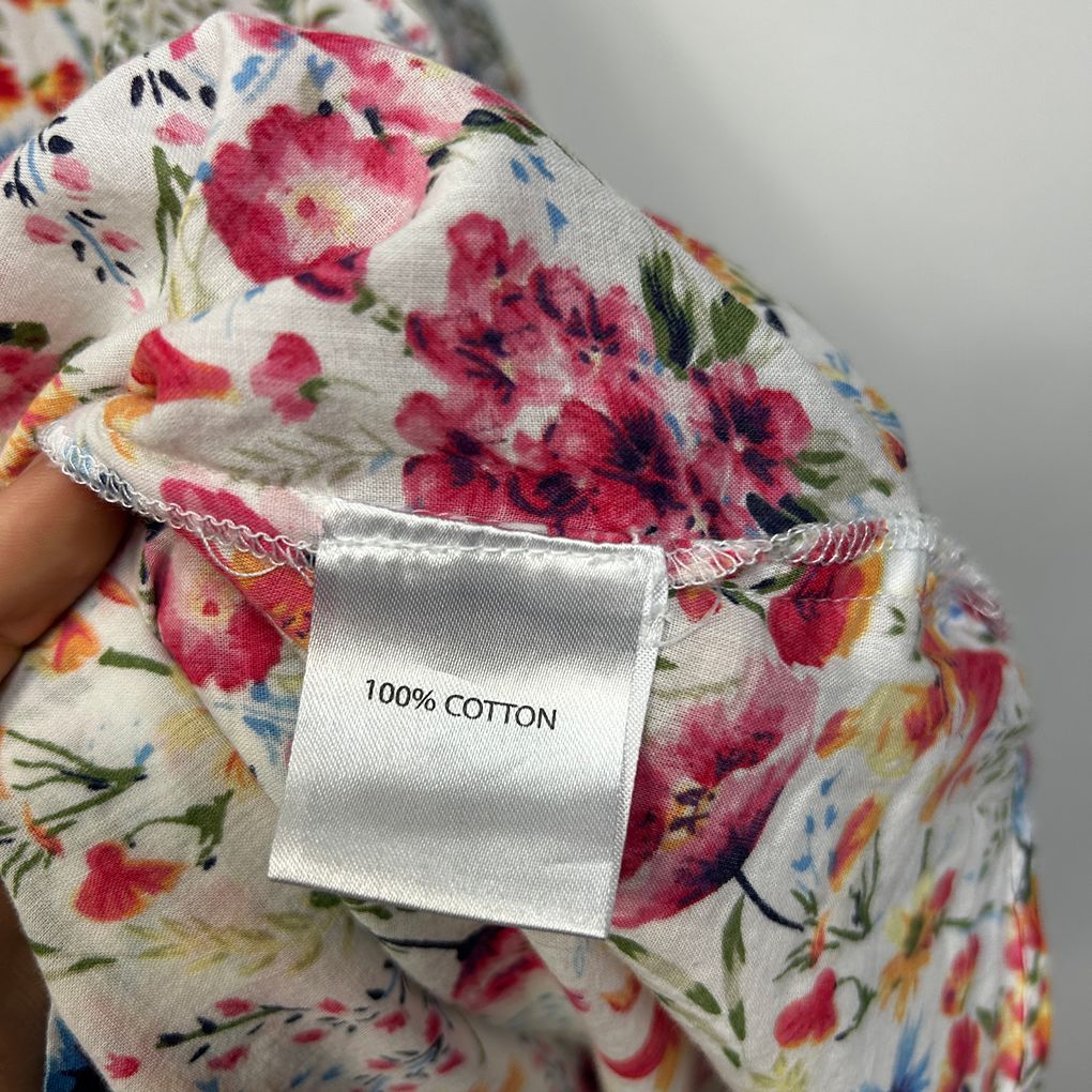 Millers White Floral Plus Size Cotton Shirt - Size 20