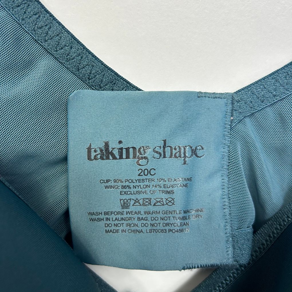 Taking Shape Teal Bra - Size 20C