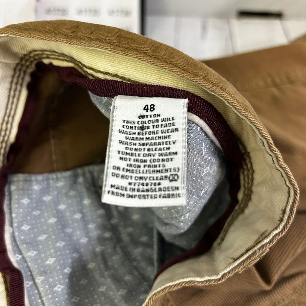 Mr Big Tan Cotton Chino Shorts - Size 48