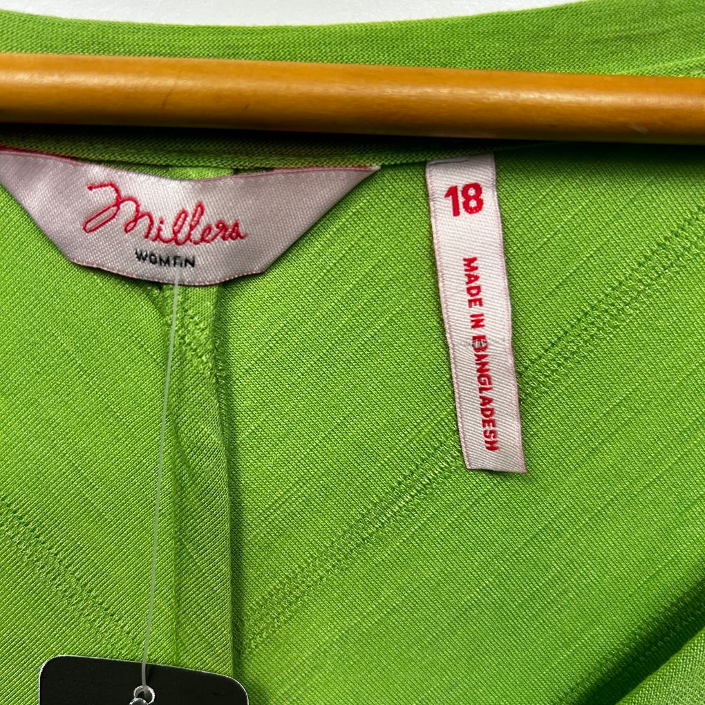 Millers Lime Green Top - Size 18