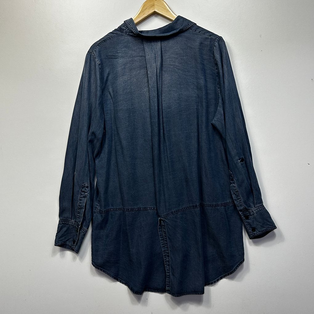 Ys Blue Denim Shirt - Size 16