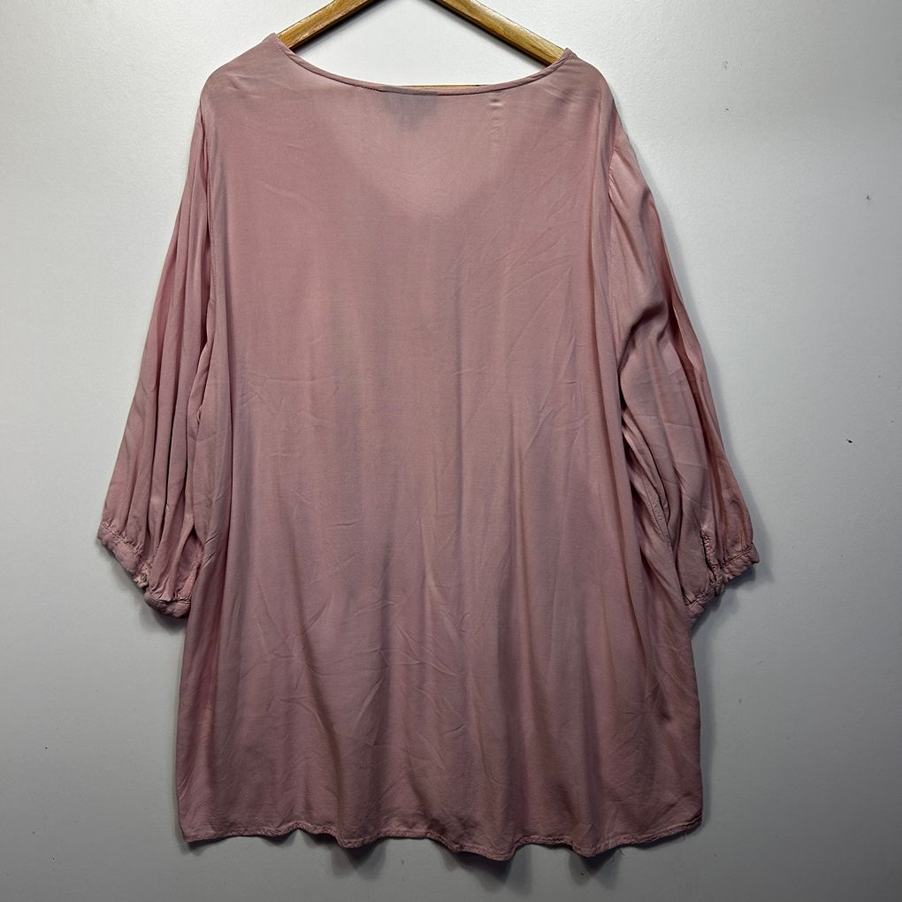 Autograph Pink Pintuck Top - Size 24