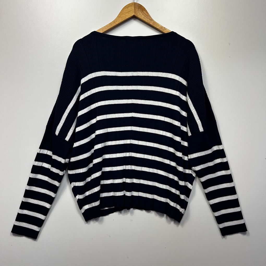 Preview Navy Stripe Knit Jumper - Size XL