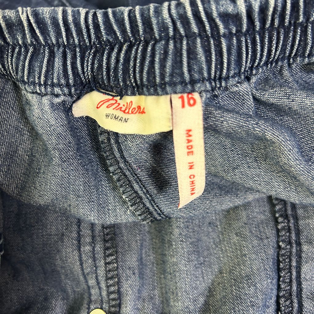 Millers Blue Cropped Denim Pants Jeans - Size 16