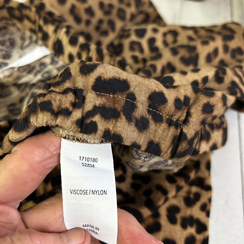 Avella Leopard Print Pants - Size 26
