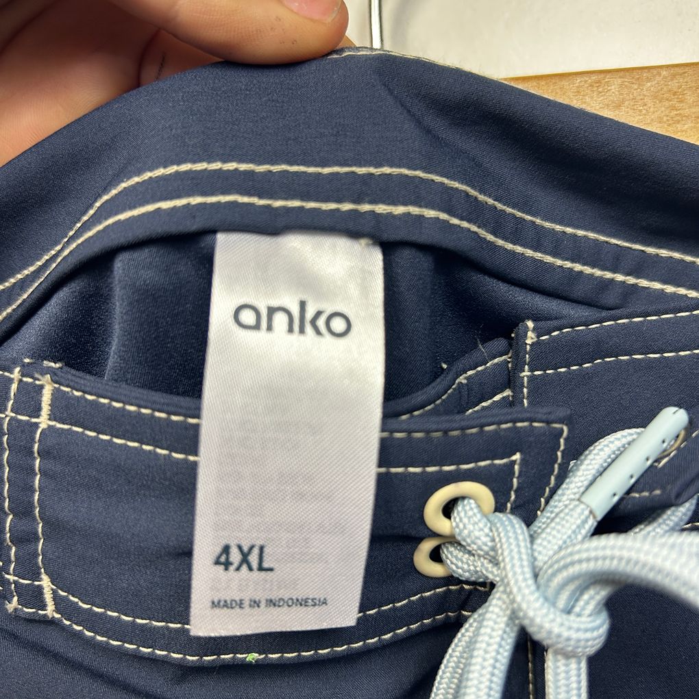 Anko Navy Mens Boardshorts - Size 4XL