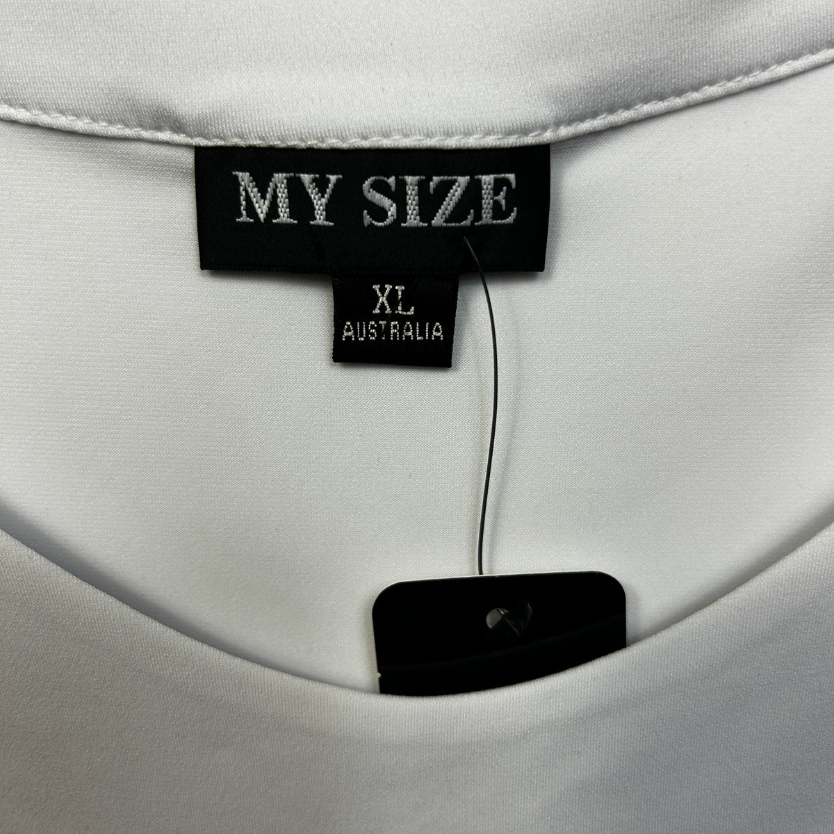 My Size White Plus Size Singlet Top - Size XL/22