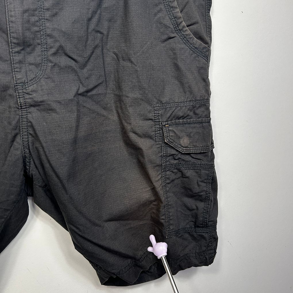 DBK Originals Black Cotton Cargo Shorts - Size 117 (fault Fading)