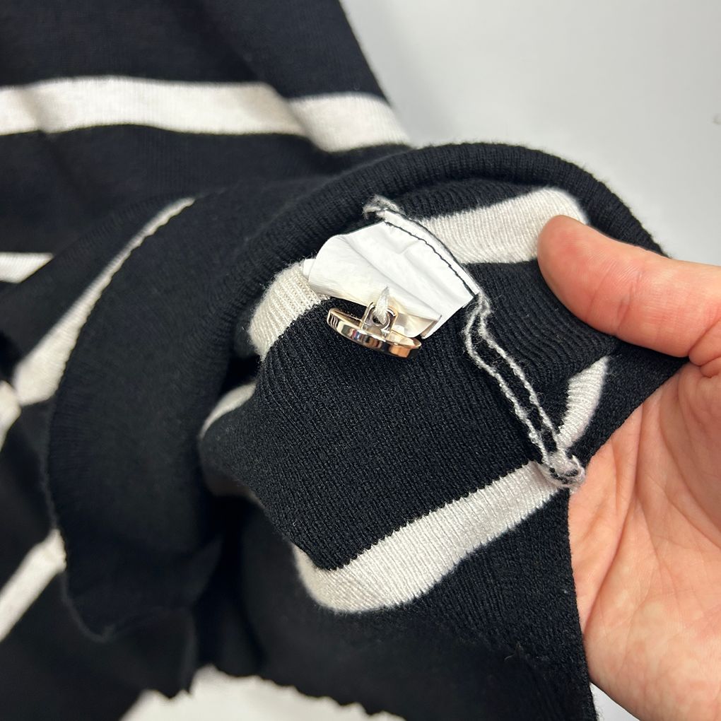 Anko Black Striped Cardigan - Size 22