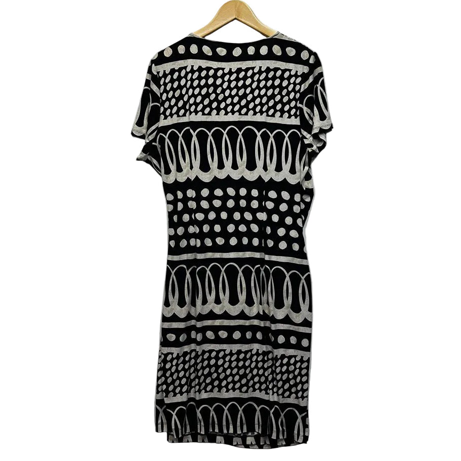 Jane Lamerton Black Plus Size Faux Wrap Dress - Size 18