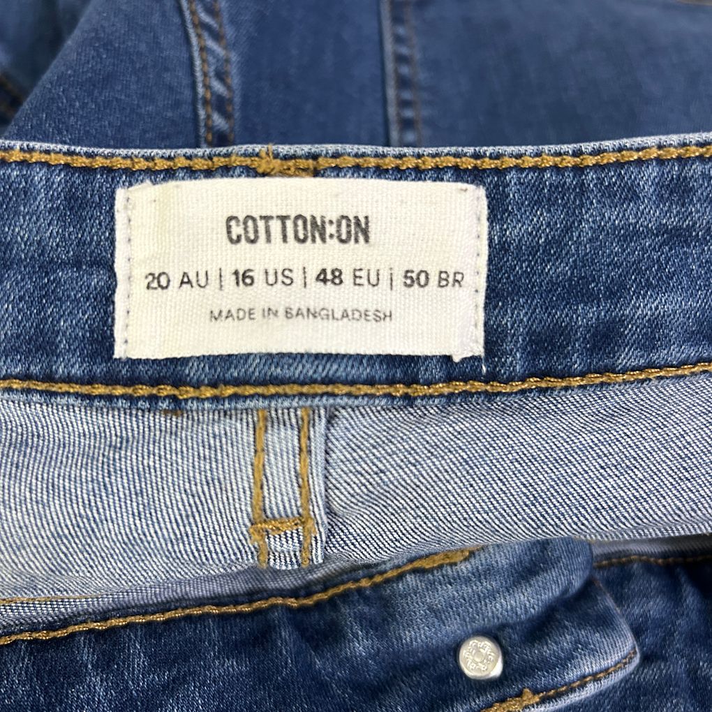 Cotton On Blue Plus Size Curvy Skinny Jeans - Size 20