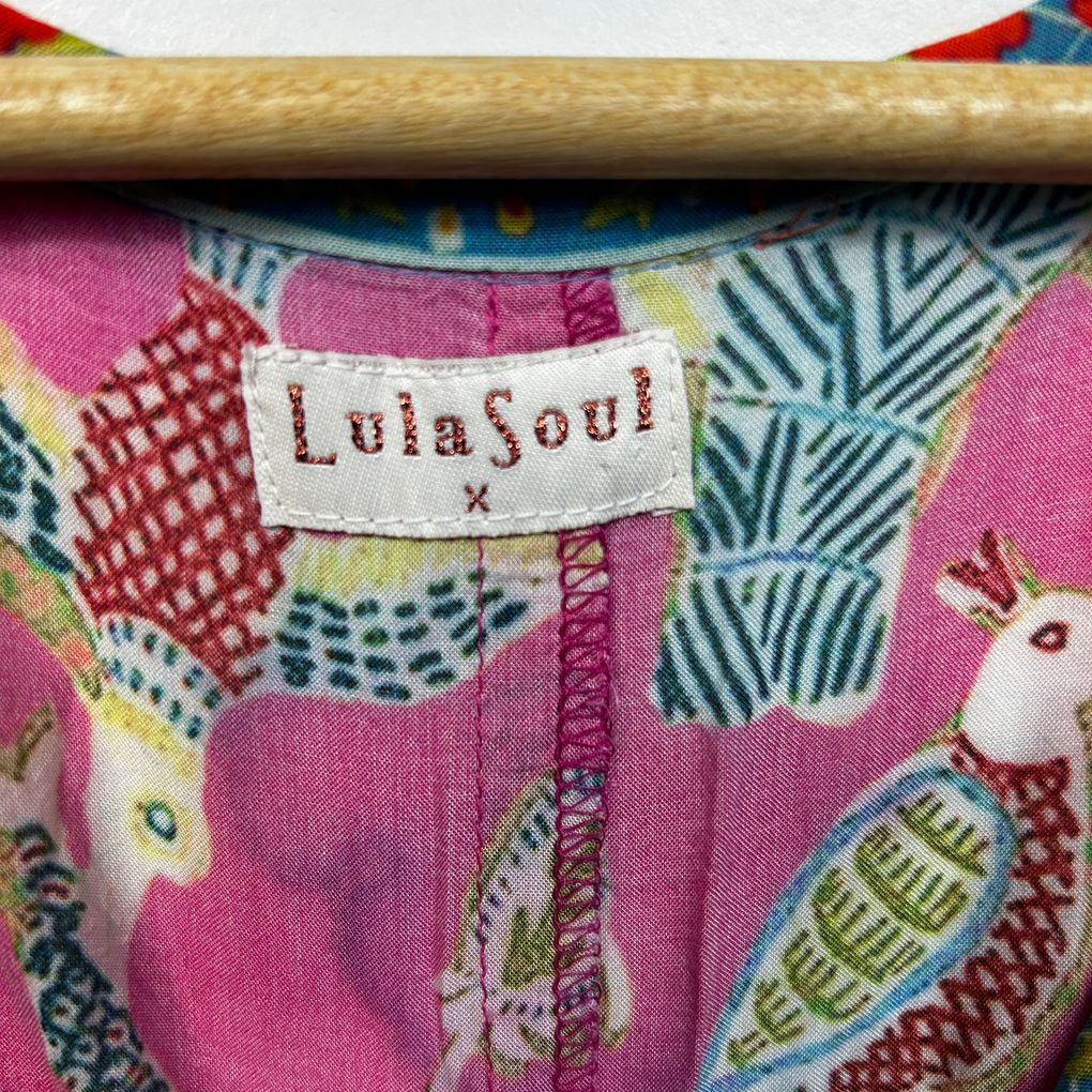 Lulasoul Pink Floral Dress - One Size