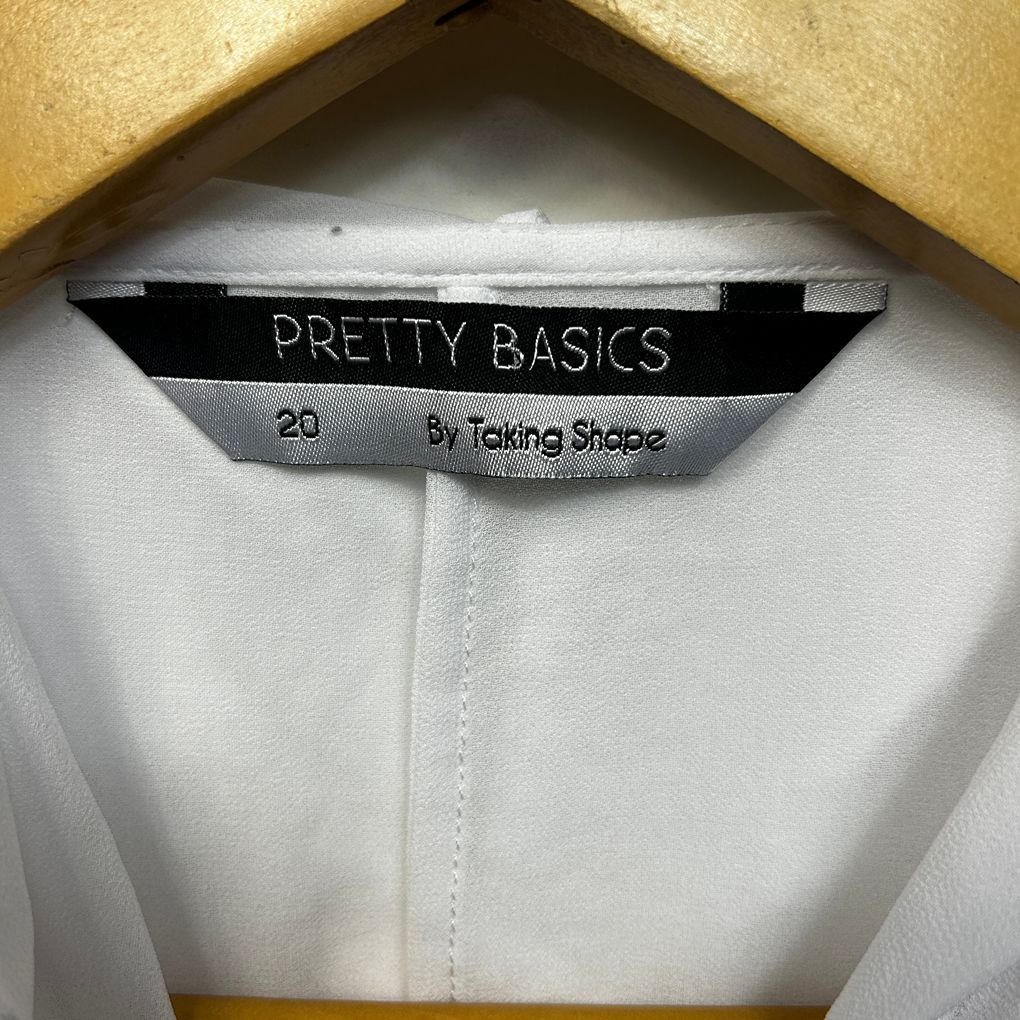 Taking Shape White Sheer Hooded Jacket Top - Size 20