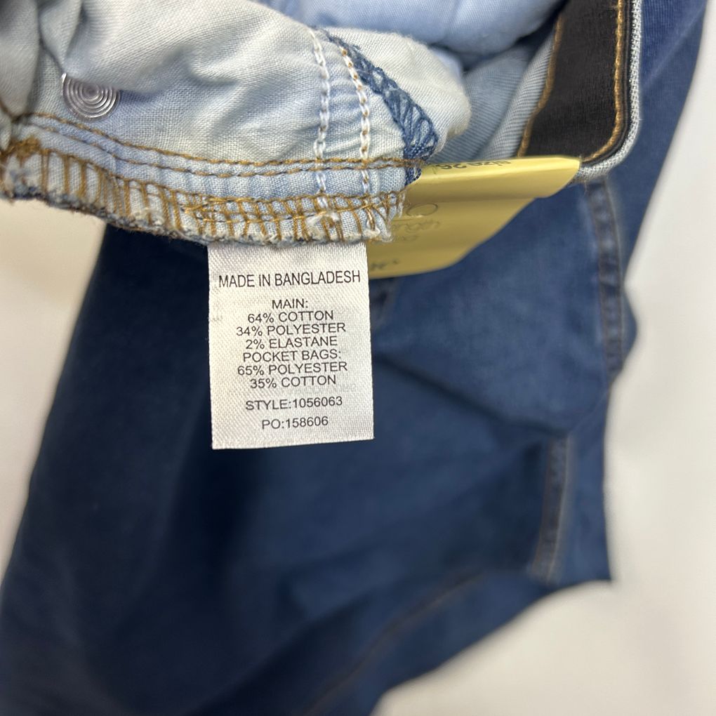 Beme Blue Straight Leg Regular Length Plus Size Jeans - Size 26