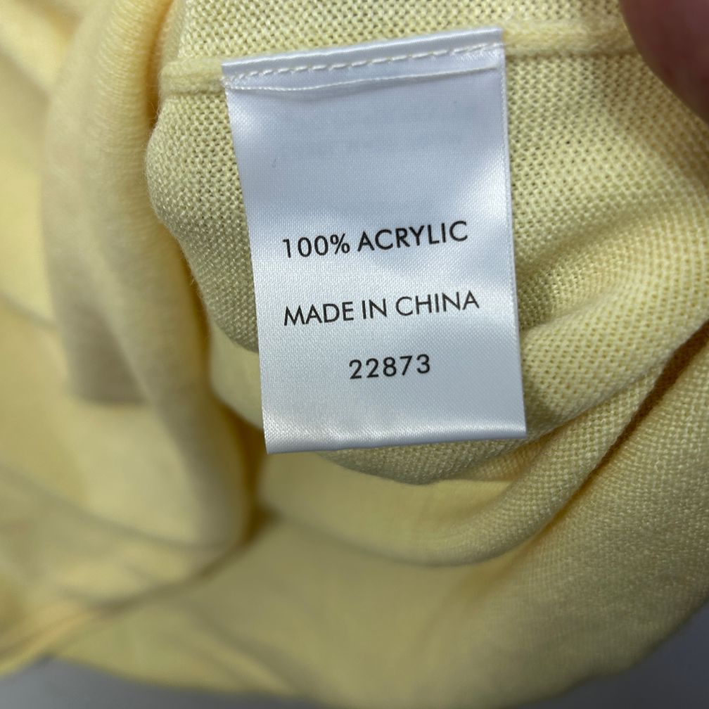 Suzanne Grae Yellow Knit Top Jumper - Size XL