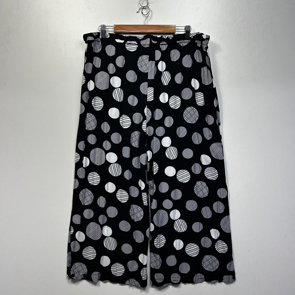 Clarity Black Plus Size Wide Leg Pants - Size 3XL