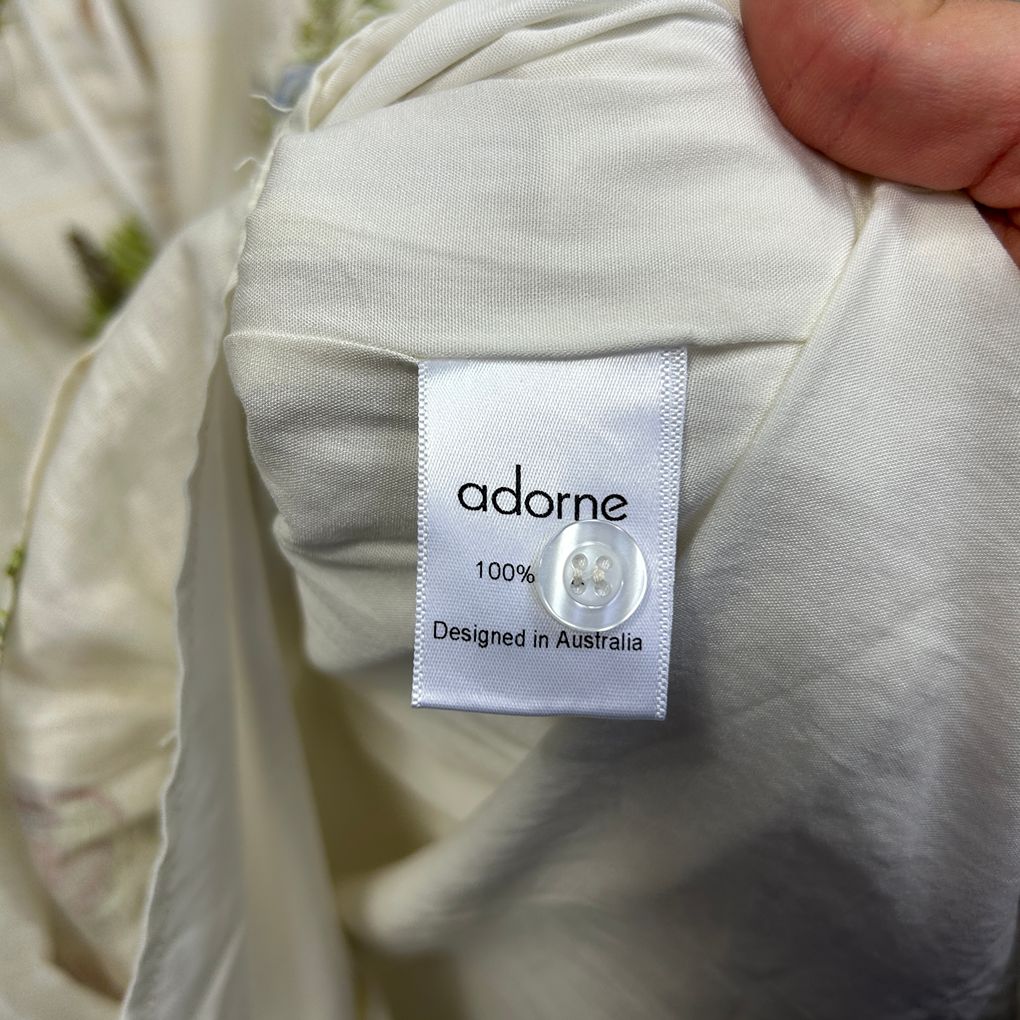 Adorne White Linen Dress - Size 14