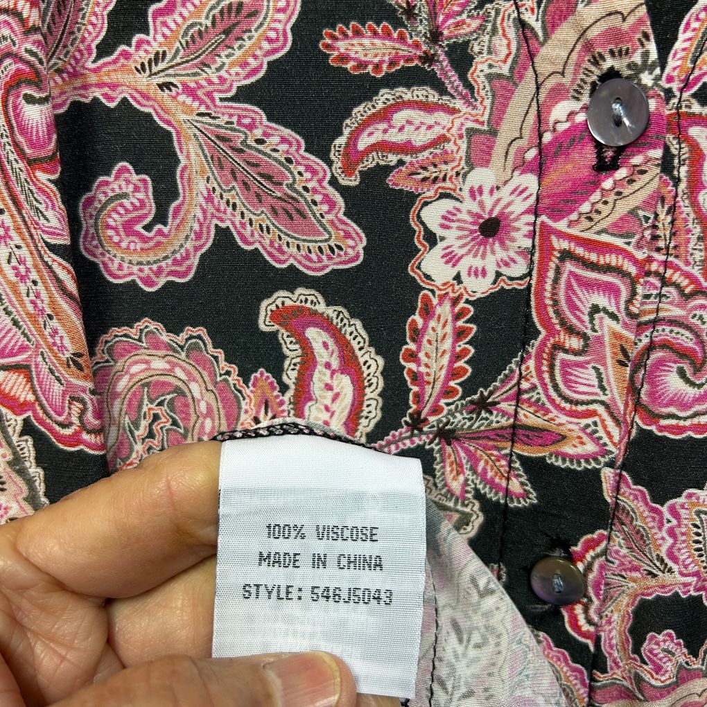 Jump Pink Paisley Dress - Size 16