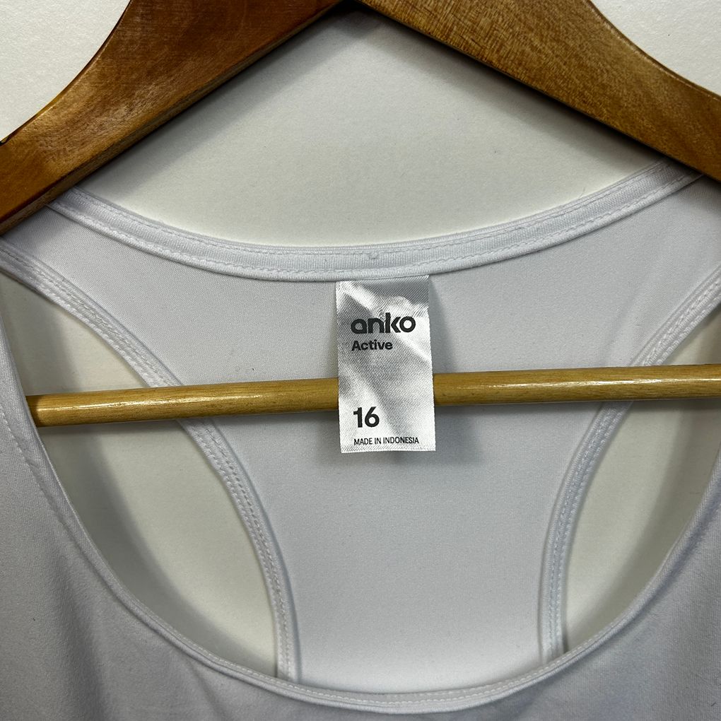 Anko White Tank Top - Size 16