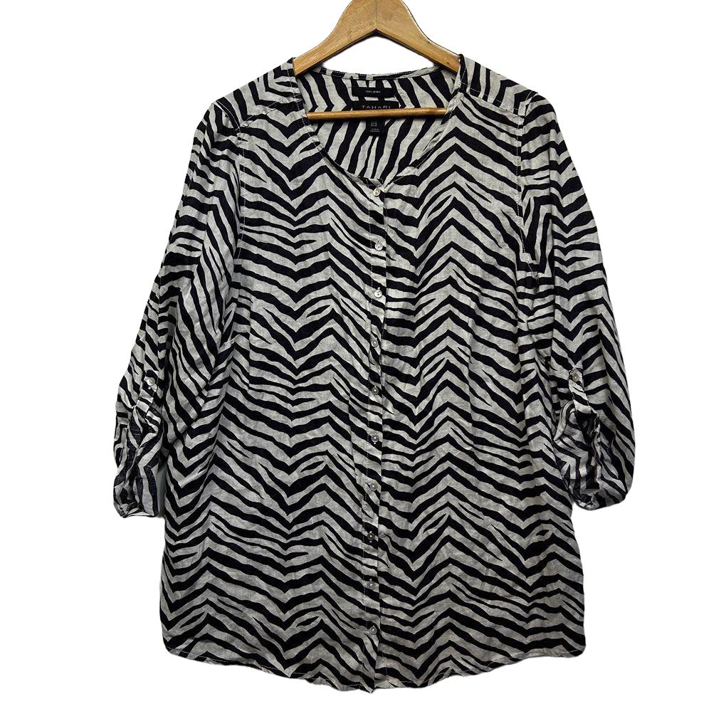 Tahari Linen Shirt - Size 20