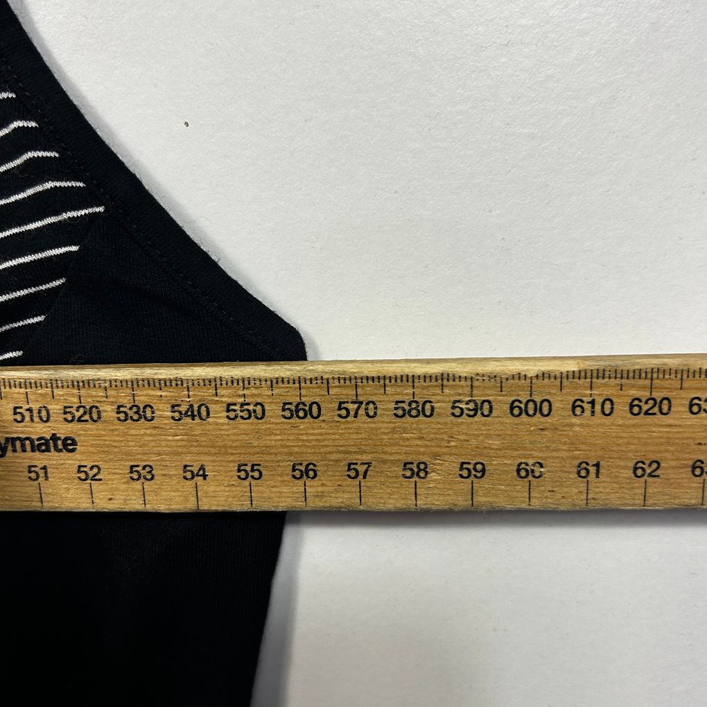 Black and White Striped Dress - Size 18/20