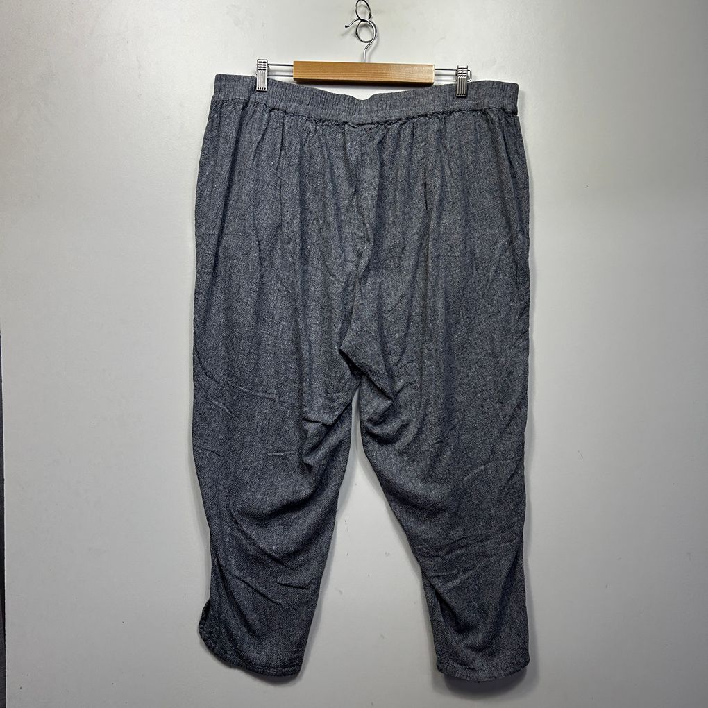 Autograph Grey Plus Size Linen Pants - Size 20