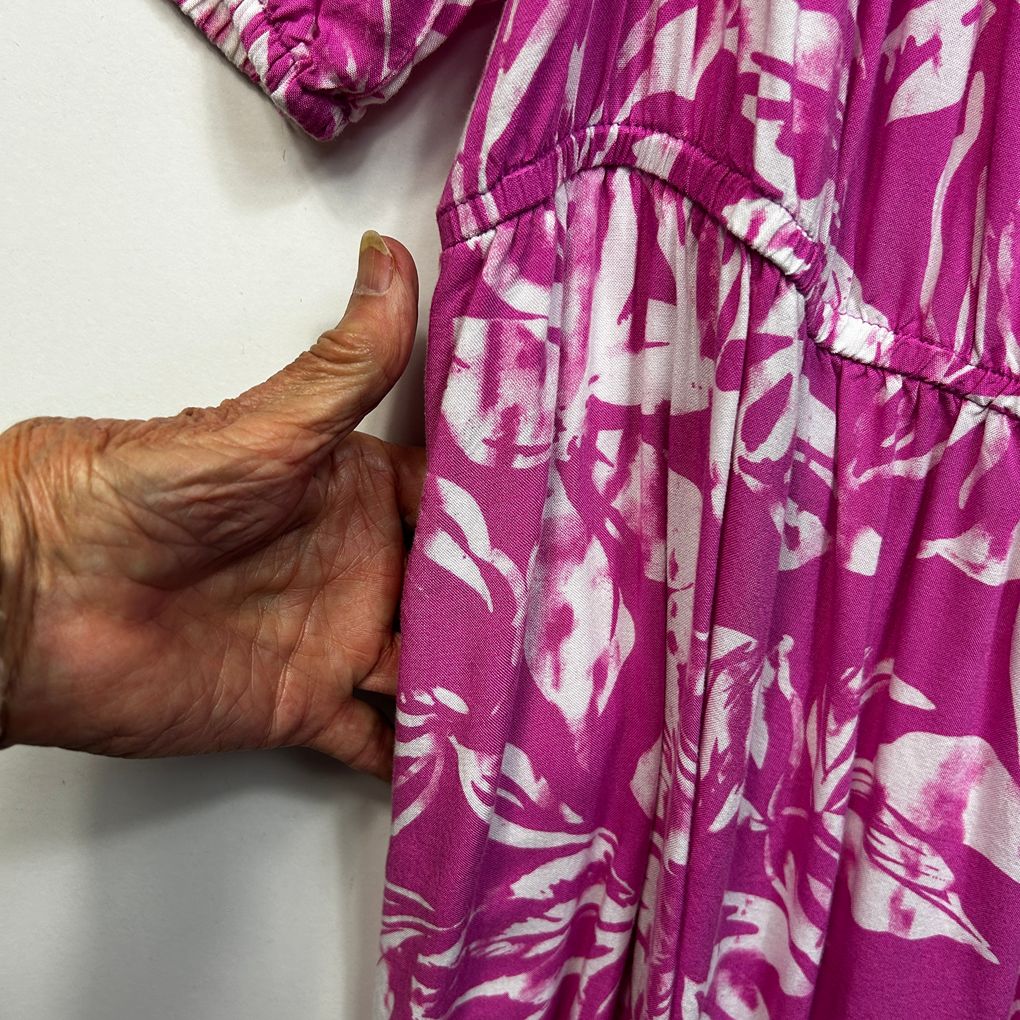 Katies Pink Floral Dress - Size 20