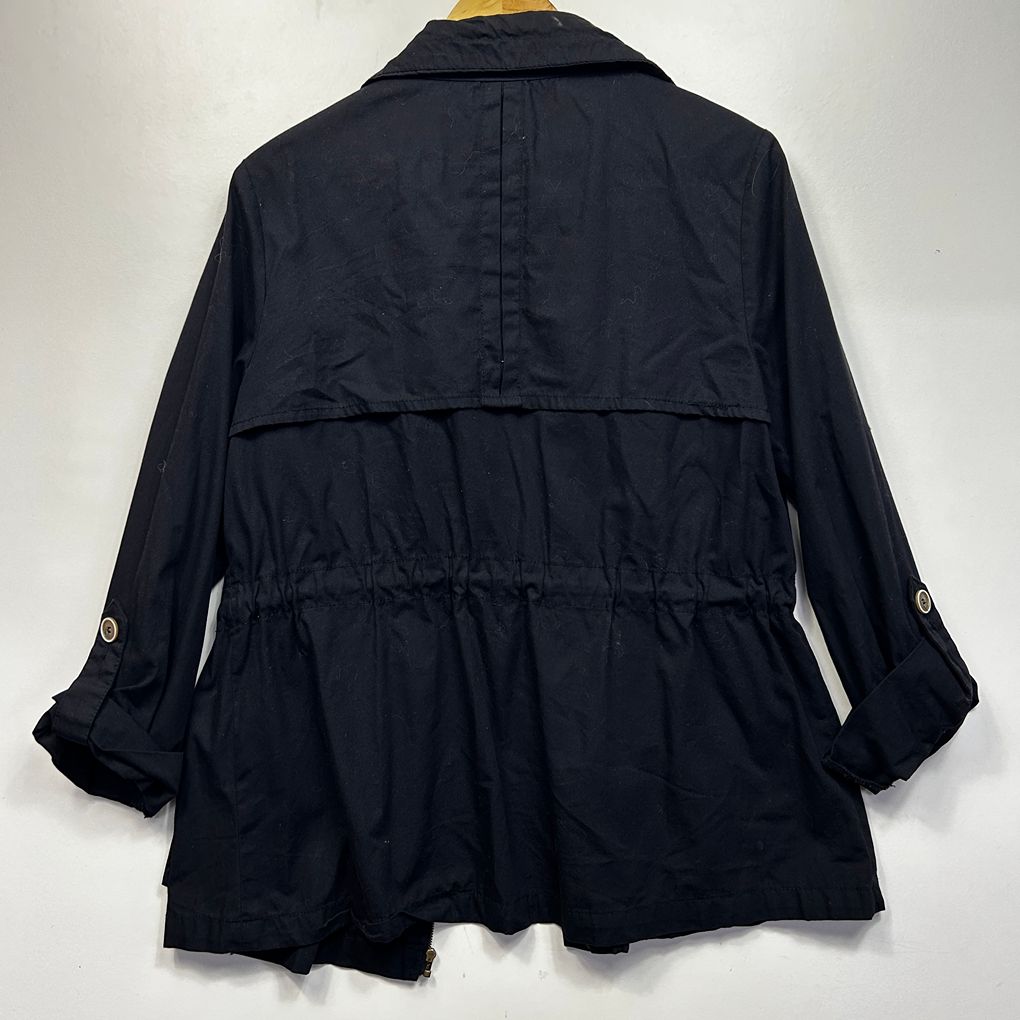 Now Black Cotton Jacket - Size 14