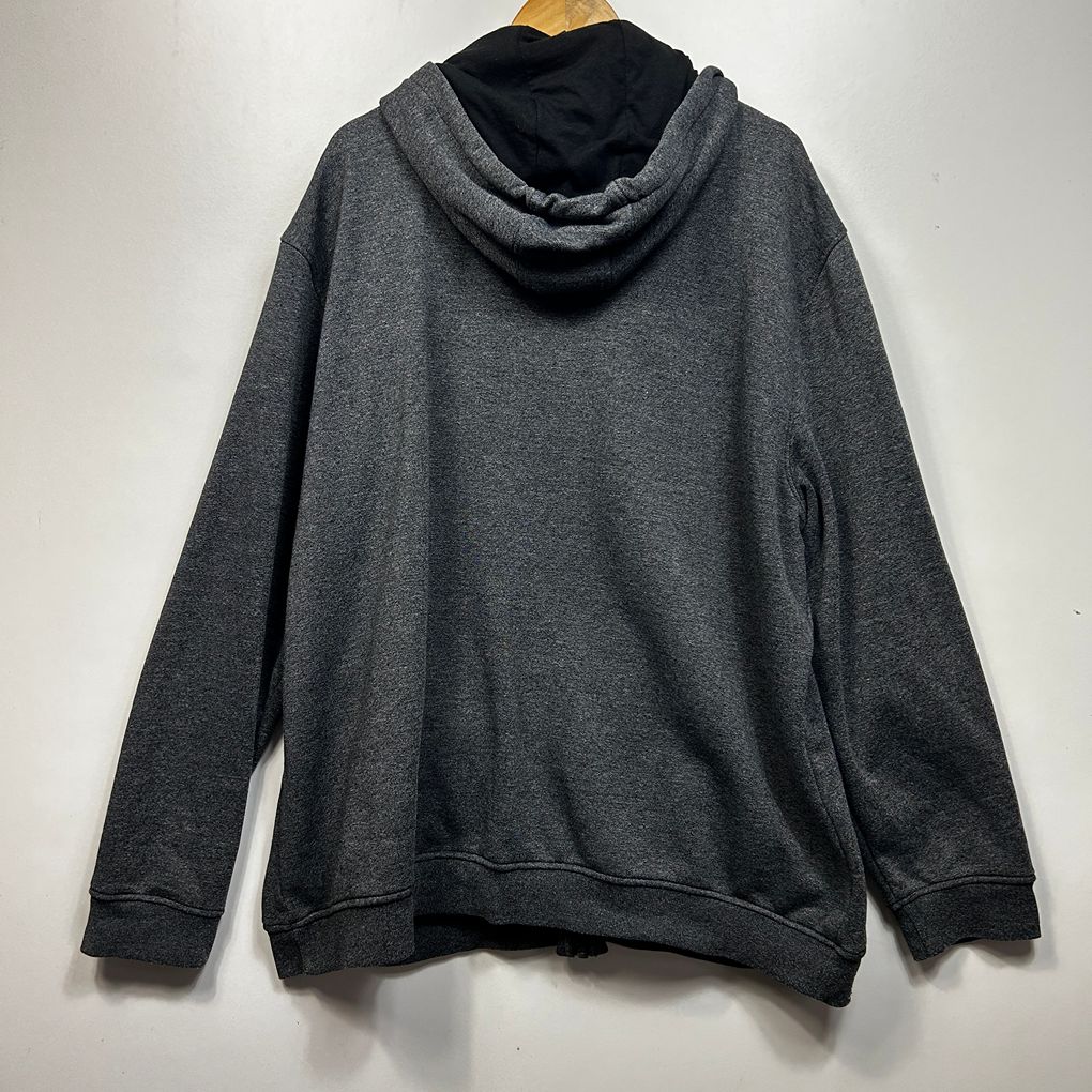 Axl+Co Grey Cotton Zip Up Hoodie - Size 5XL