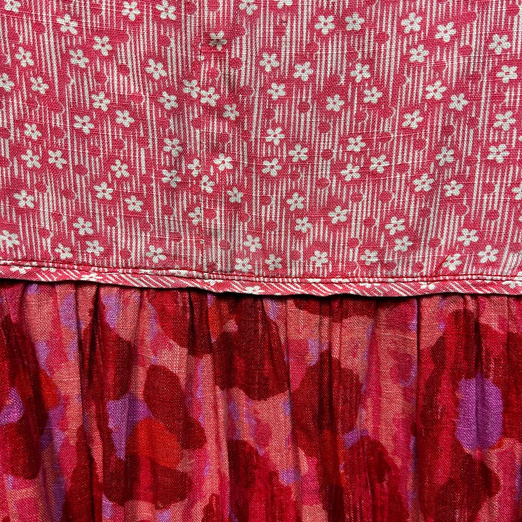 Next Pink Linen Dress - Size 22