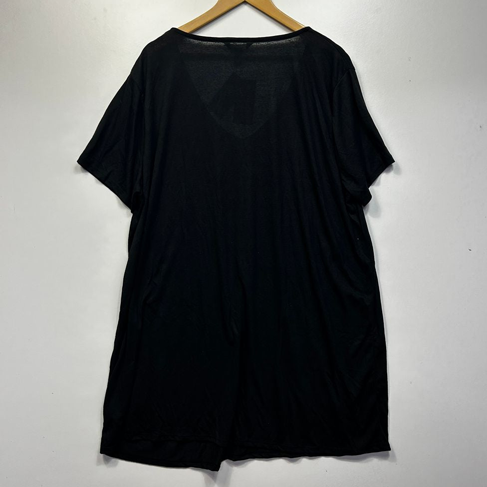 New Look Black Linen Top - Size 28