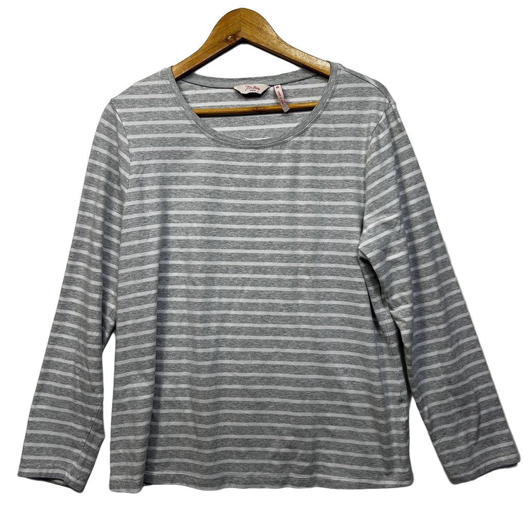Millers Striped Cotton Top - Size 18