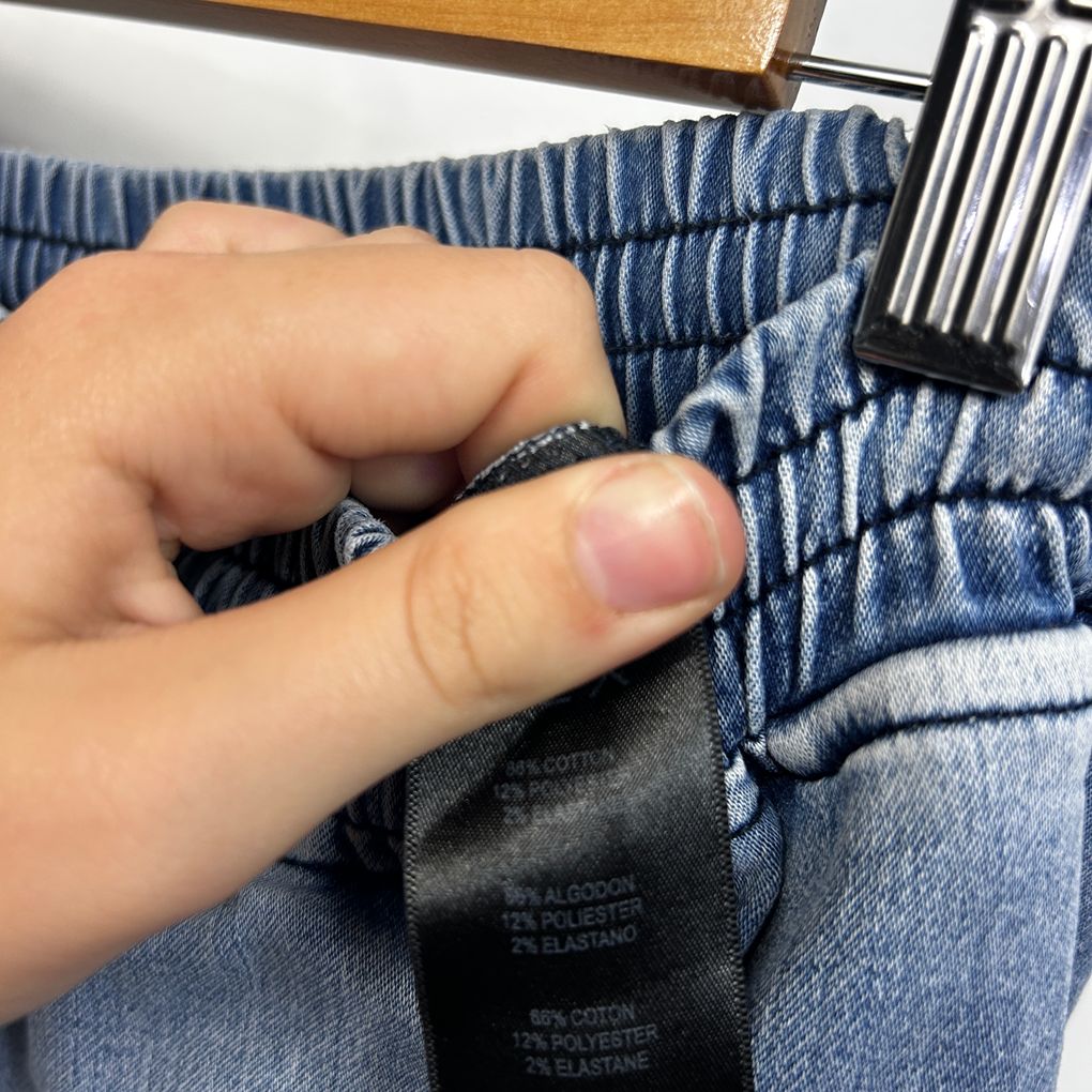 CCX City Chic Blue Plus Size Denim Joggers - Size S/16
